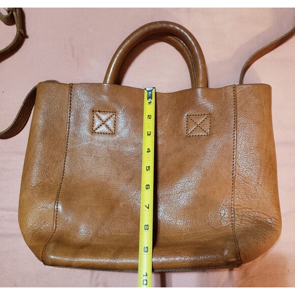 Artisan Made Genuine Leather Hobo Handbag Medium Brown Crossbody Purse PO Fair - Picture 9 of 12